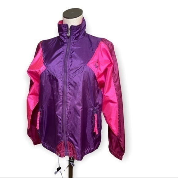 jcpenney Jackets & Blazers - Vintage USA Olympic Women's Pink Purple Windbreaker Jacket Full Zip JC Penney S